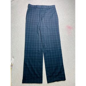 Nike Golf Blue‎ Plaid Golf Pants 34x32 Stretch Flex Tour Performance 398616-010